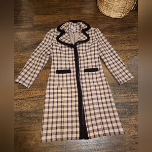 Mac & Jac Plaid Wool Coat